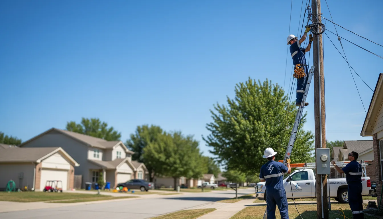Residential electrician providing installation services in Holland, MA